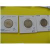Image 1 : 1930, 1929, 1930 Cdn Silver Quarters