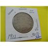 Image 1 : 1911 Cdn Silver Half Dollar