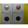 Image 1 : 1934, 1935, 1936, 1937 One Cent Pcs