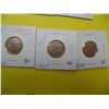 Image 1 : 1920, 1927, 1933 Cdn Small Cent Pcs