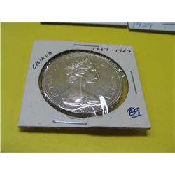 1867 - 1967 Cdn. Silver Dollar