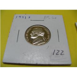 1991 U.S.A. One Five Cent Pc.