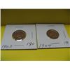 Image 1 : 1903, 1904 U.S.A. Indian Head One Cent Pcs.