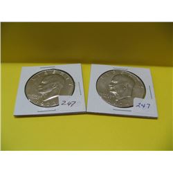 1972, 1974 U.S.A. Liberty Dollar Coins