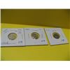 Image 1 : 1903, 1908, 1903 Nfld. Silver Small Five Cent Pcs.