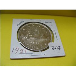 1951 Cdn. Silver Dollar