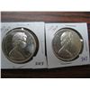 Image 1 : 1867 - 1967 Cdn. Silver Dollars (x2)