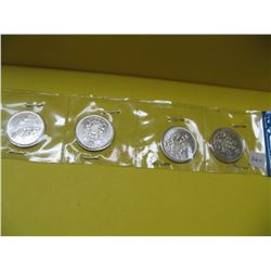 1965 Cdn. Silver Half Dollar Coins (4)