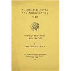 Coins of Tingi with Latin Legends