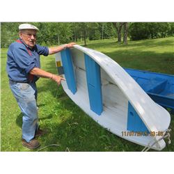 White boat , also sail  less engine