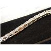 Image 2 : BRACELET - 10CT EMERALD CUT CUBIC ZIRCONIA SET IN STERLING SILVER