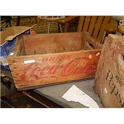 VINTAGE ORIGINAL WOOD COCA-COLA CRATE