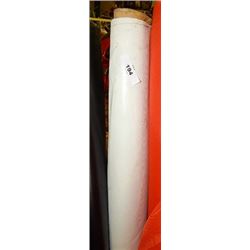NEW ~5' ROLL OF WHITE PLASTIC