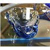 Image 1 : VINTAGE ART GLASS BLUE BOWL