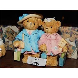 CHERISHED TEDDIES - WITH BOX - PATTY AND PEGGY - SPENDING TIME WITH YOU...