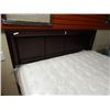 Image 2 : NEW MAHOGANY WALL UNIT - GREAT FOR HEAD BOARD OR ? ATTACHES DIRECT TO THE WALL