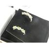 Image 2 : EARINGS - NEW LADIES PERIDOT AND DIAMOND EARINGS SET IN STERLING SILVER - APPROX. APPRAISAL $400