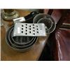 Image 3 : VINTAGE CAKE PAN, STRAINERS, GRATER & TAPE DISPENSER