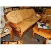 Image 1 : RATTAN CHESTERFIELD  & LOVE SEAT WITH CUSIONS