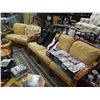Image 3 : RATTAN CHESTERFIELD  & LOVE SEAT WITH CUSIONS