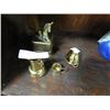 Image 1 : BRASS MUSIC BOX WITH 3 OTHER BRASS PIECES =4PC TTL