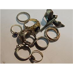 ASSORTED RINGS - 10