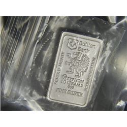 GRYPHON BAR - SWEDISH MINT - .999 SOLID SILVER