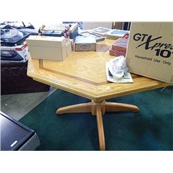 OCTAGON INLAID DINING TABLE - GREAT CONDITION