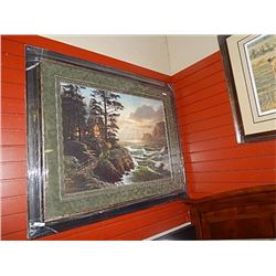 FRAMED LIMITED EDITION PRINT -SEA SIDE RETREAT - FRED BUCKWITZ - GALLERY ESTIMATE - $925