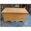 Image 2 : PINE WOOD CHEST - TEDDY BEAR CARVING IN FRONT