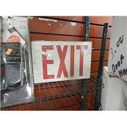 EXIT sign