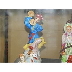 Asian dancer with tambourines Occupied Japan