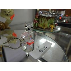 Cat crystal figurine swarovski?