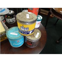 3 vintage  tobacco tins