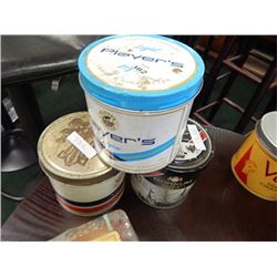 3 vintage tobacco tins