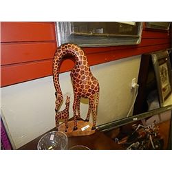 Hand carved GIRAFFE
