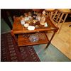 Image 1 : Oak vintage tea trolley