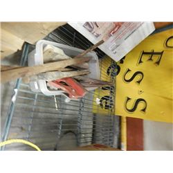 TUB OF METAL CHISELS