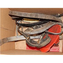 LARGE LARGE LOT OF ASSORTED HORSE TACK, HARNESSES, STRAPS, BLANKETS AND MORE!!!!!!!!!