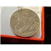 Image 2 : NECKLACE - STERLING SILVER WAR MEDAL ON CHAIN - 28.50GM (80% SILVER) - RETAIL APPROX... $70