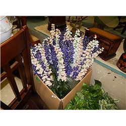 NEW SILK FLOWERS - LARGE BX FULL - ASSORTED