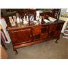 Image 1 : BURL WALNUT SIDEBOARD- BALL & CLAW  FEET