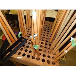SHORT POOL CUES = 4 PCS