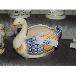 swan jewelry/candy dish Occupied Japan