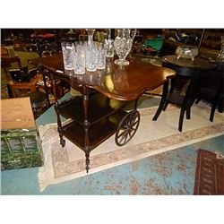 Turn of century Tea Trolley w drop leaves