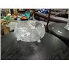 Image 1 : pinwheel leaded crystal bowl with claw feet