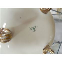 LARGE FOOTED BOWL WITH LADY IMPERIAL CROWN