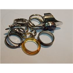 ASSORTED RINGS - 10