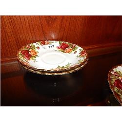 Royal Albert Old Country Roses saucers  & PLATE =3 PIECE TTL