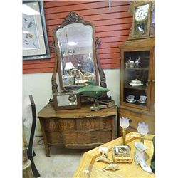 Vintage dresser and mirror